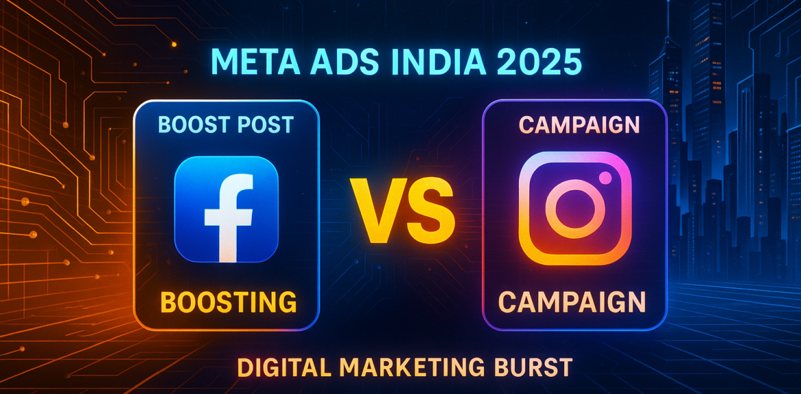 Meta Ads India 2025 Boosting vs Campaign Meta strategy for Indian businesses