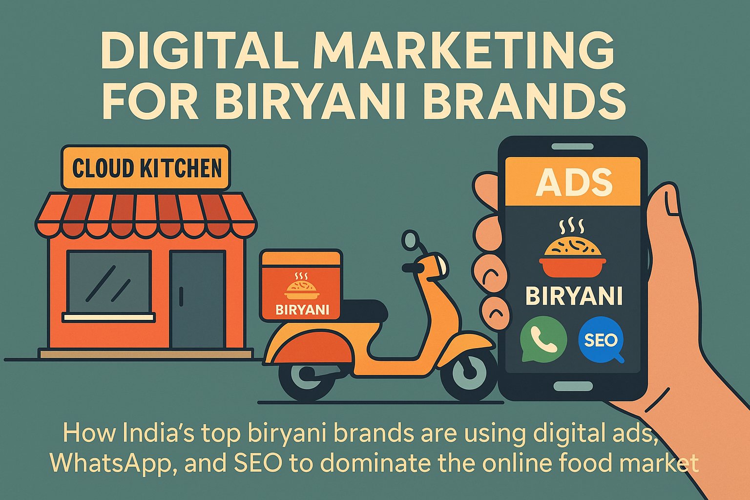 Digital Marketing for Biryani Brands – Online Growth Strategy 2025 Digital marketing for biryani brands and online biryani brand growth strategy in India 2025