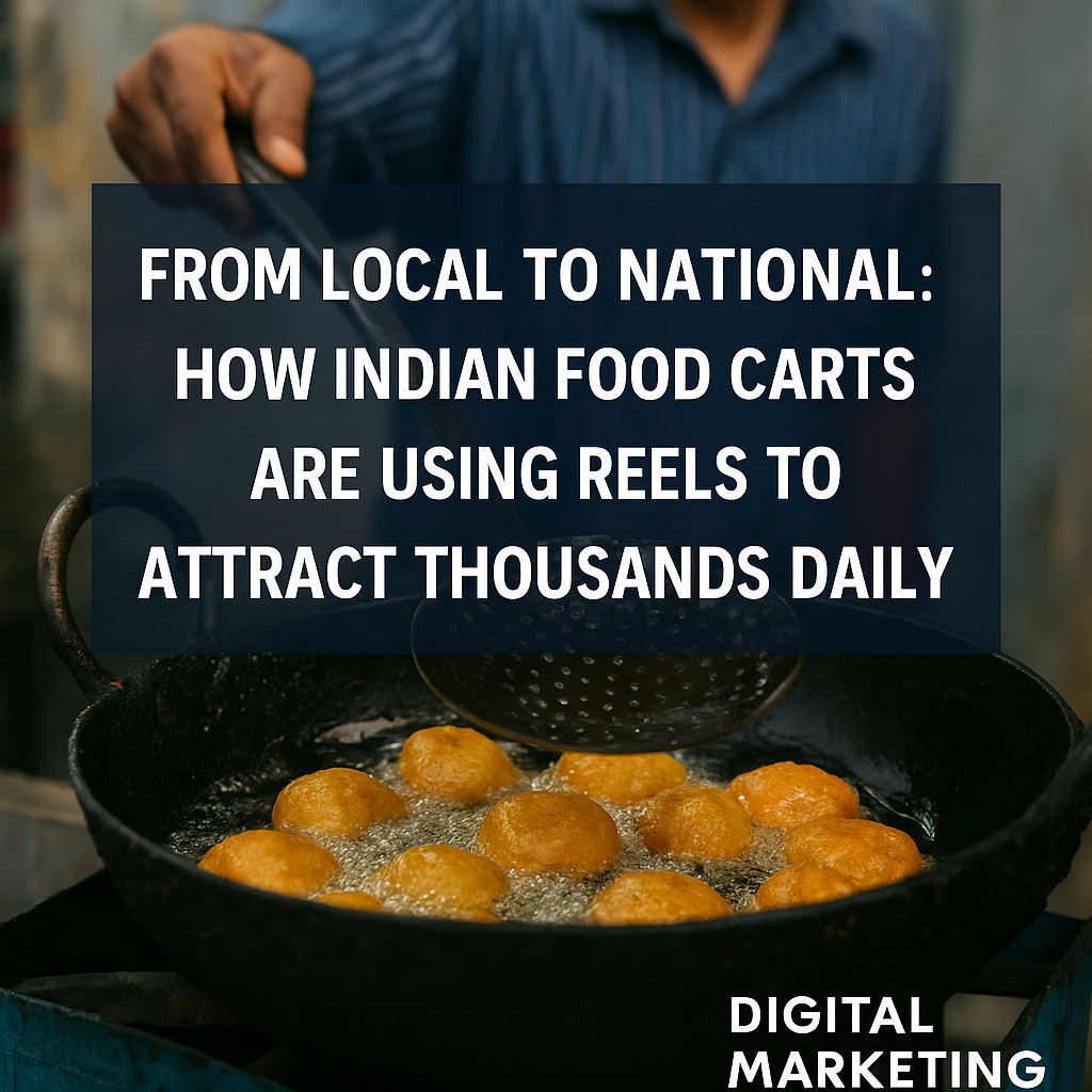 Indian Food Cart Promotion Using Reels – Digital Marketing Burst Indian street food marketing with reels by Digital Marketing Burst