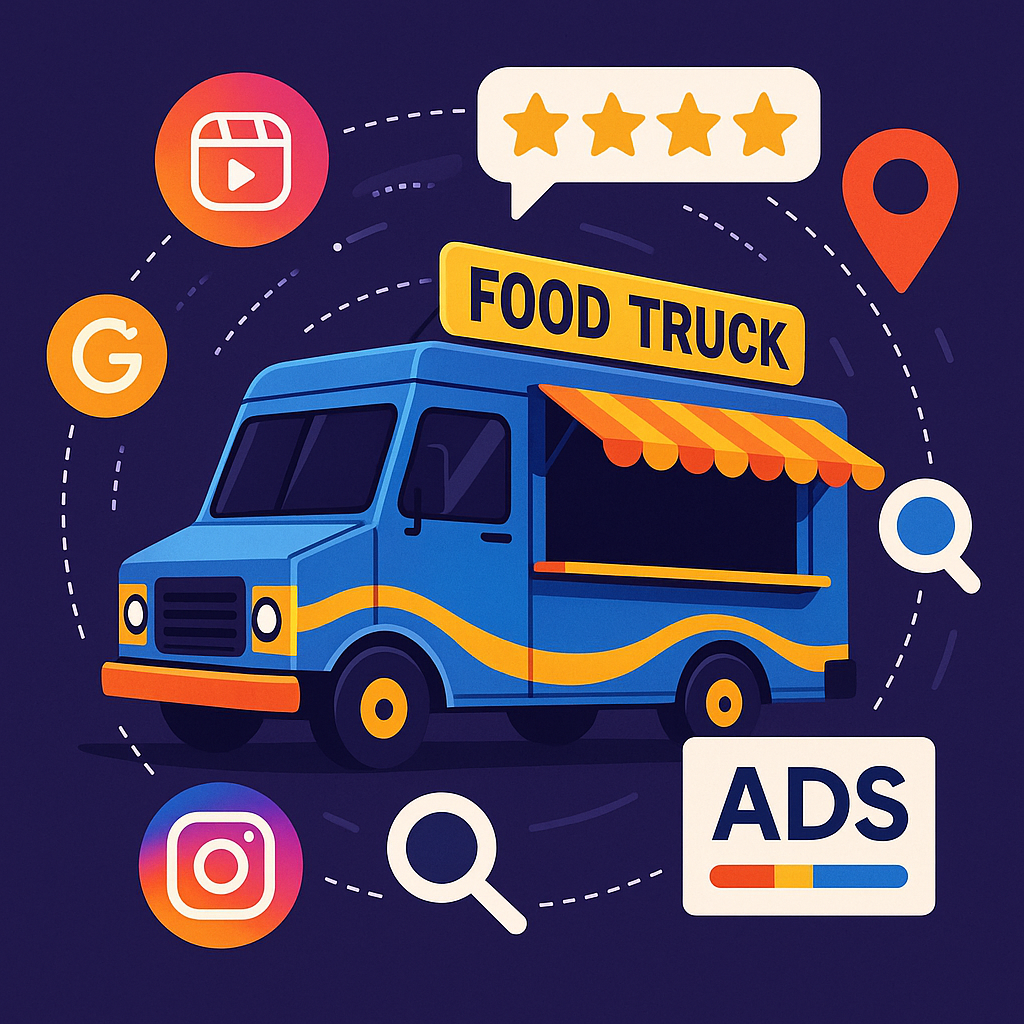 Digital marketing for food trucks, food truck marketing India, social media promotions
