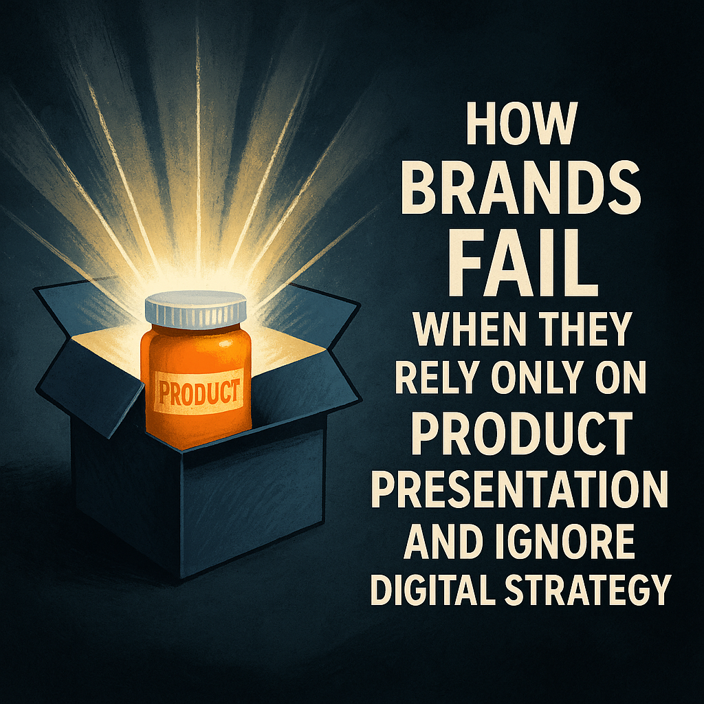 Product presentation fails without digital marketing, branding vs digital strategy 2025