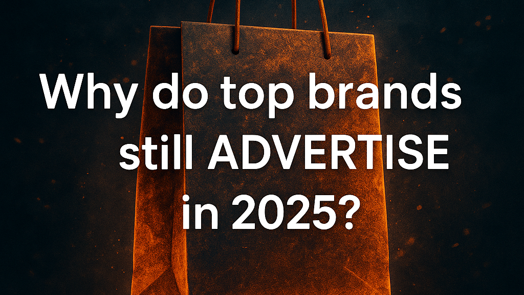 Why do top brands still advertise in 2025 with glowing shopping bag