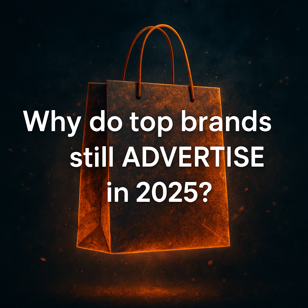 Why do top brands still advertise in 2025 with glowing shopping bag