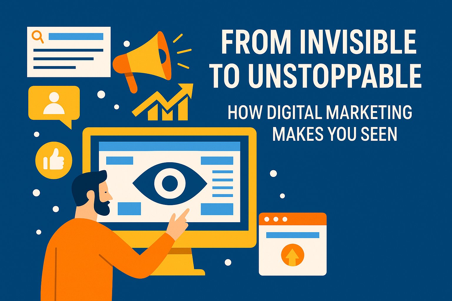 digital marketing for visibility, build online brand visibility, increase website traffic fast, digital presence for business