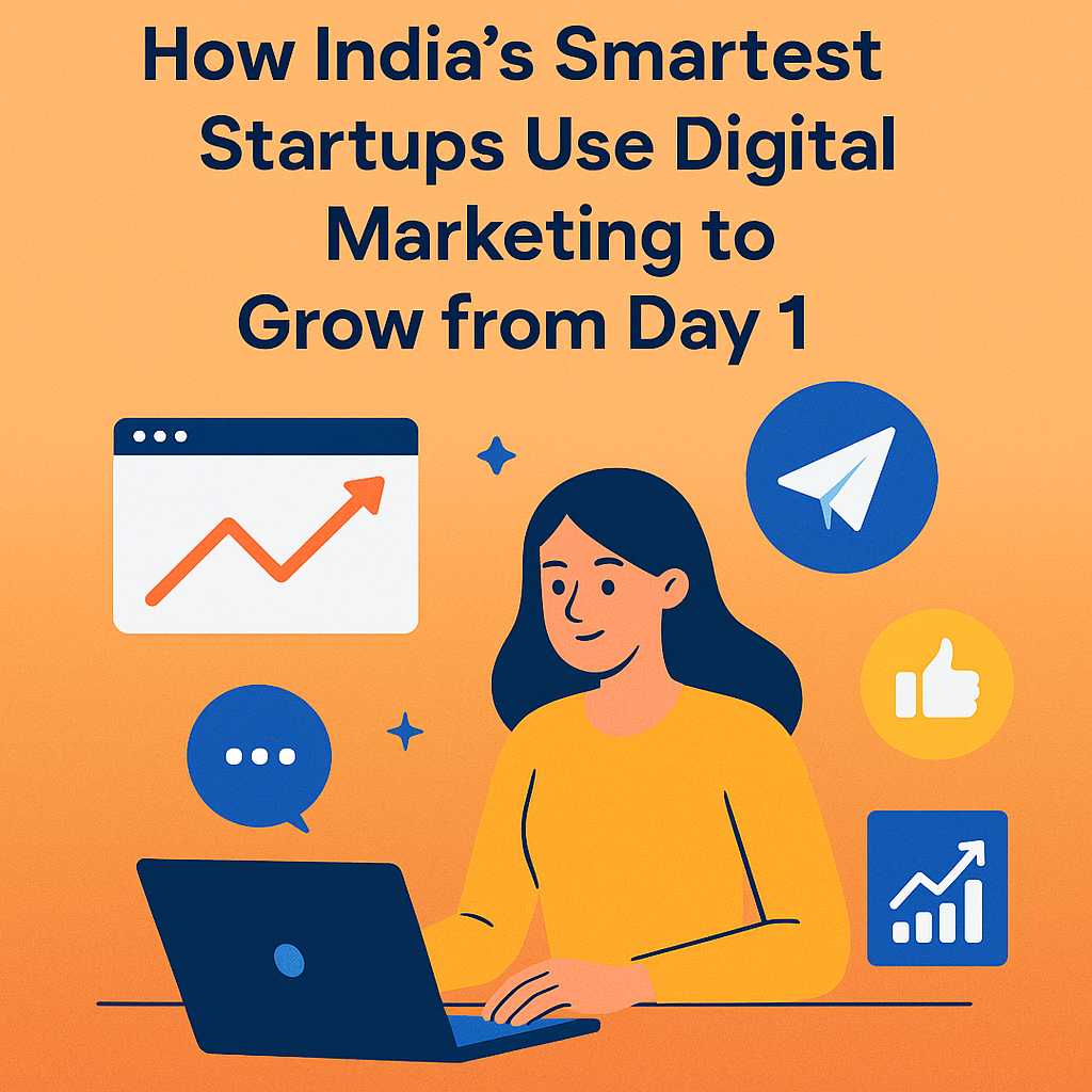 How India’s Smartest Startups Use Digital Marketing to Grow from Day 1 How India’s smartest startups use digital marketing, grow startup from day1, digital promotion for startups