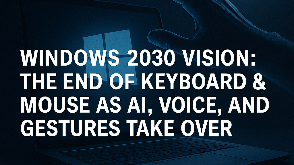 “Windows 2030 AI gestures and voice control future with gesture computing replacing keyboard and mouse”