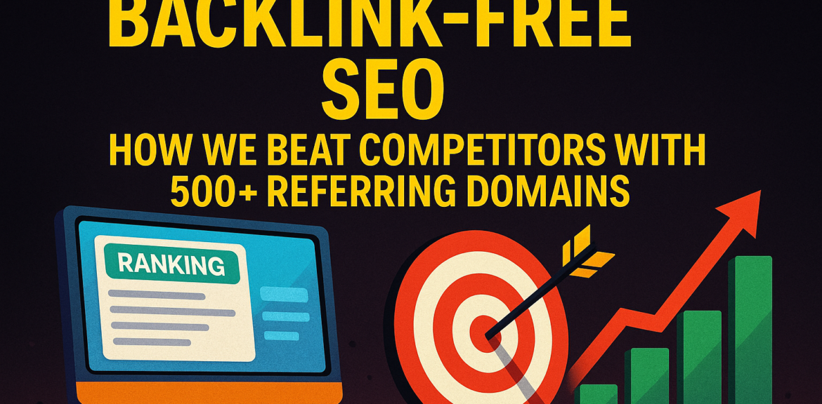 Backlink-free SEO strategy to outrank competitors with 500+ referring domains