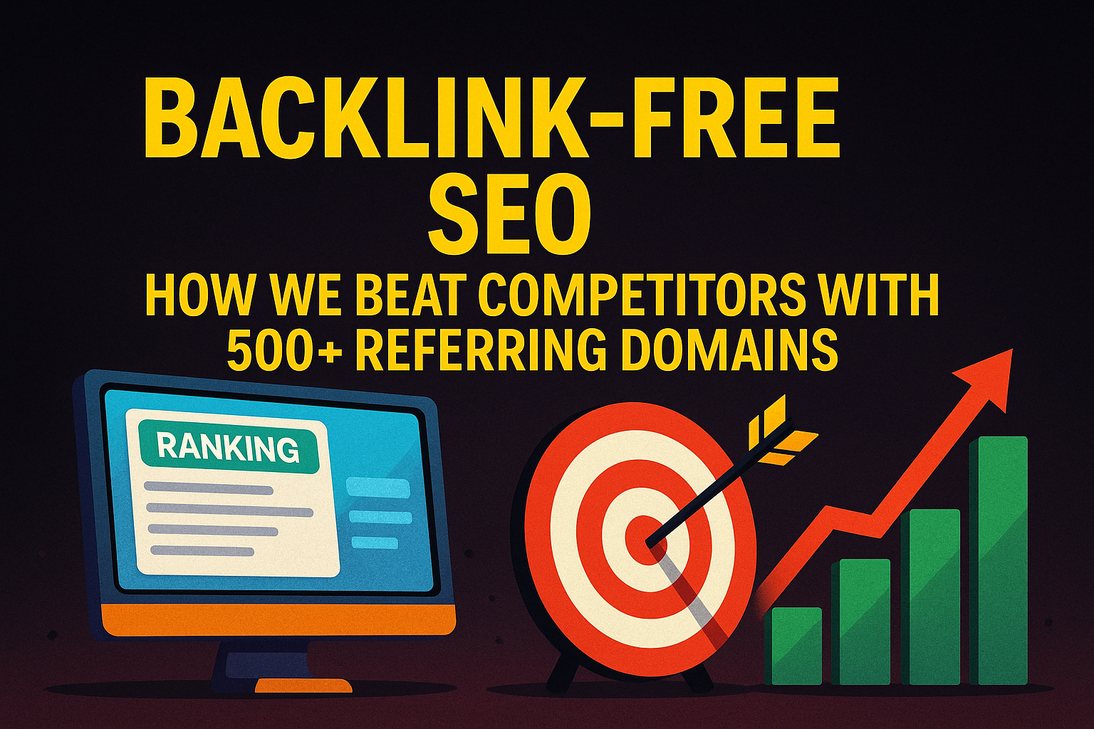 Backlink-free SEO strategy to outrank competitors with 500+ referring domains