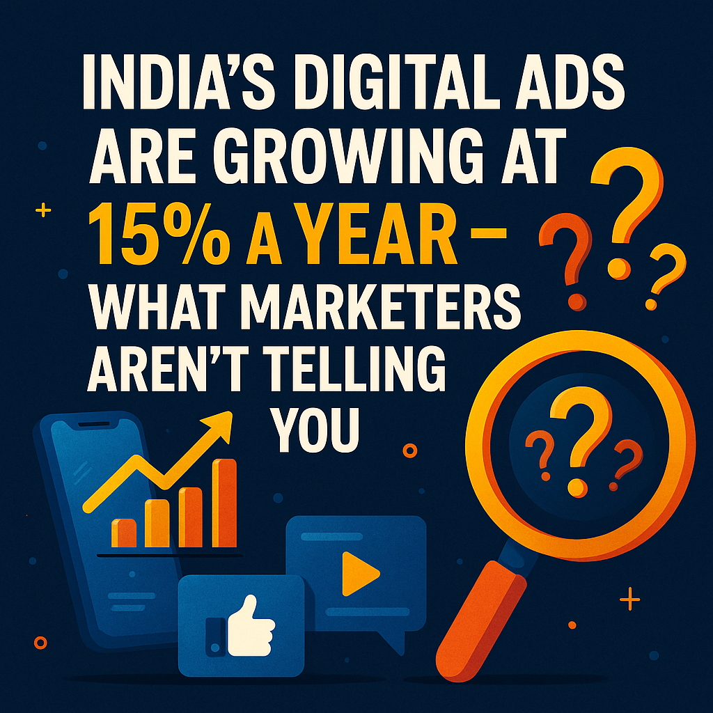 India’s Digital Ads Growth 15% – What Marketers Aren’t Telling You India’s digital ads are growing at 15% a year – what marketers aren’t telling you infographic