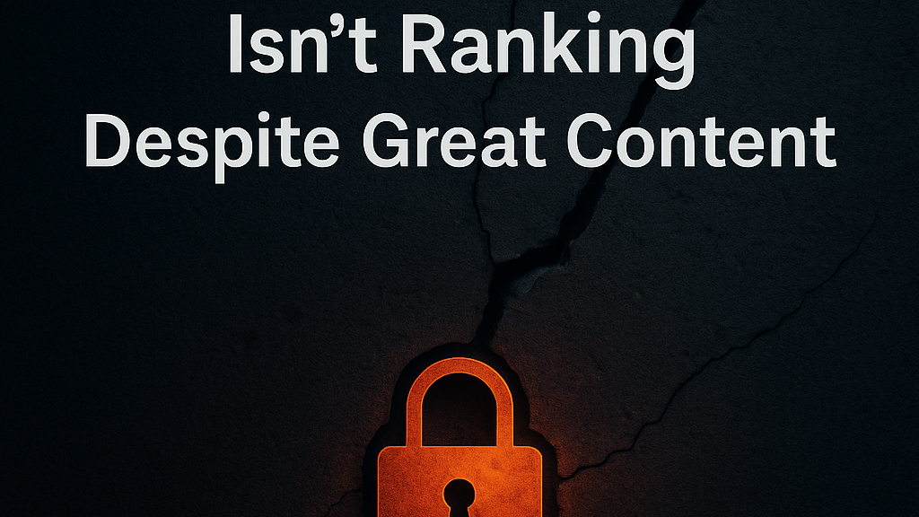 why website not ranking, site not ranking Google, website ranking despite content, improve website SEO ranking, website ranking issues solved