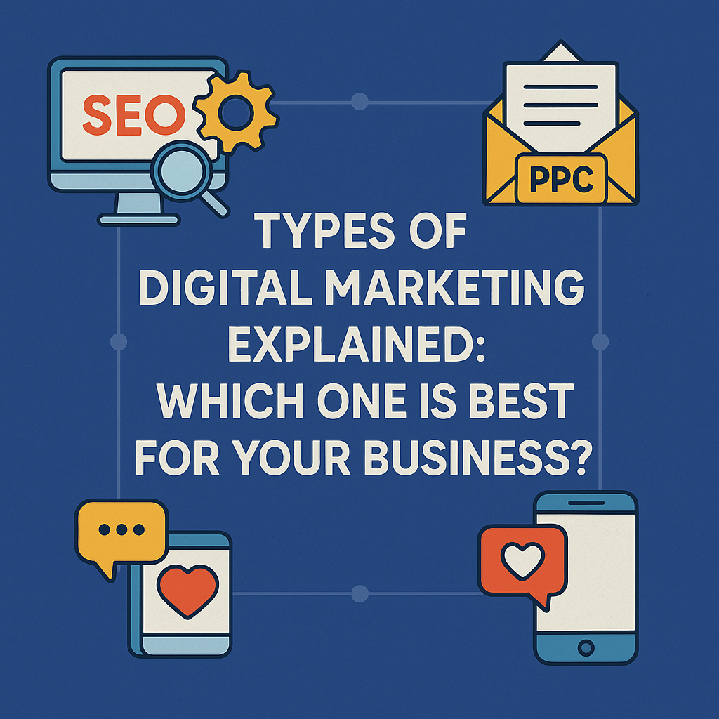 Types digital marketing India methods strategies list explained business