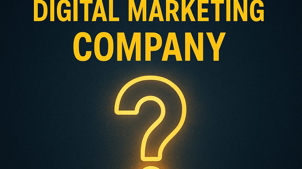 India’s best digital marketing company suspense thumbnail with glowing lightbulb question mark