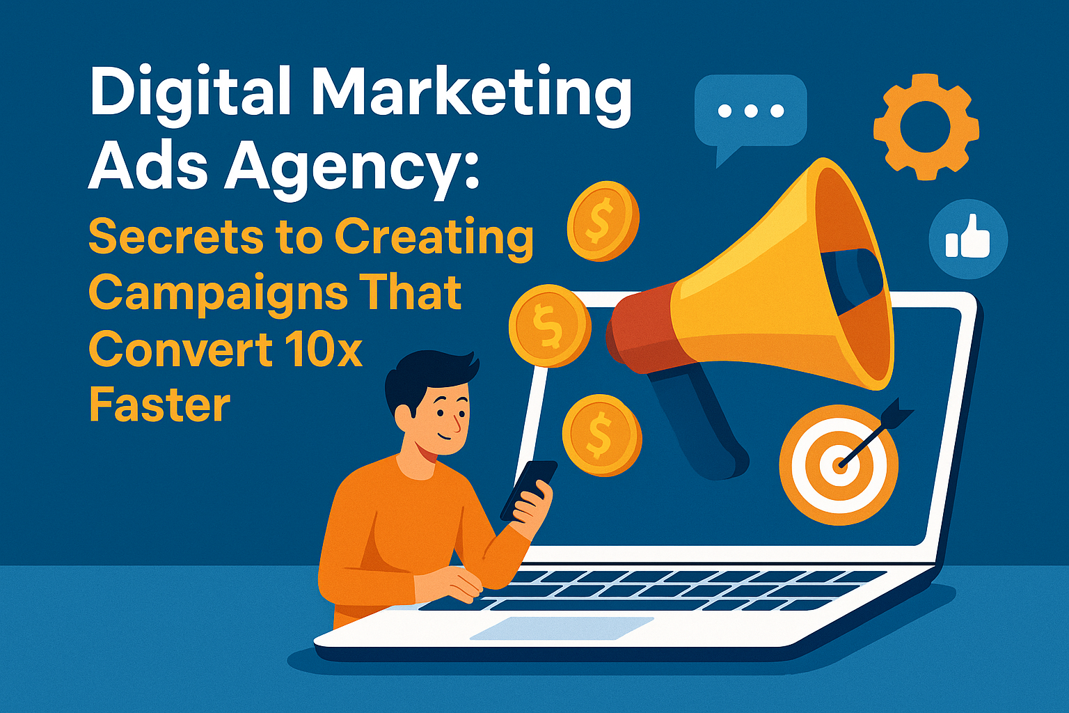 Digital marketing ads agency showing campaigns that convert 10x faster