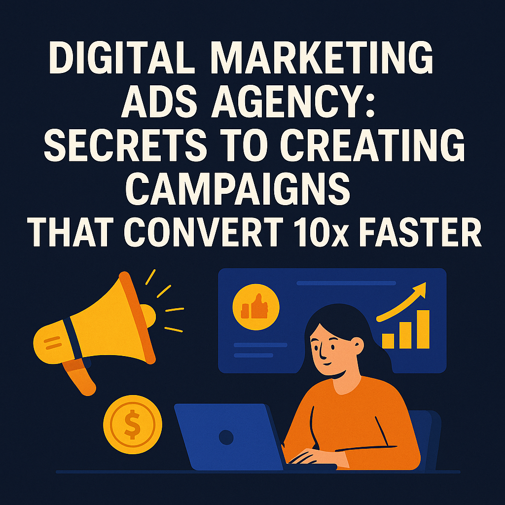 Digital marketing ads agency creating campaigns that convert 10x faster with ROI-focused strategies