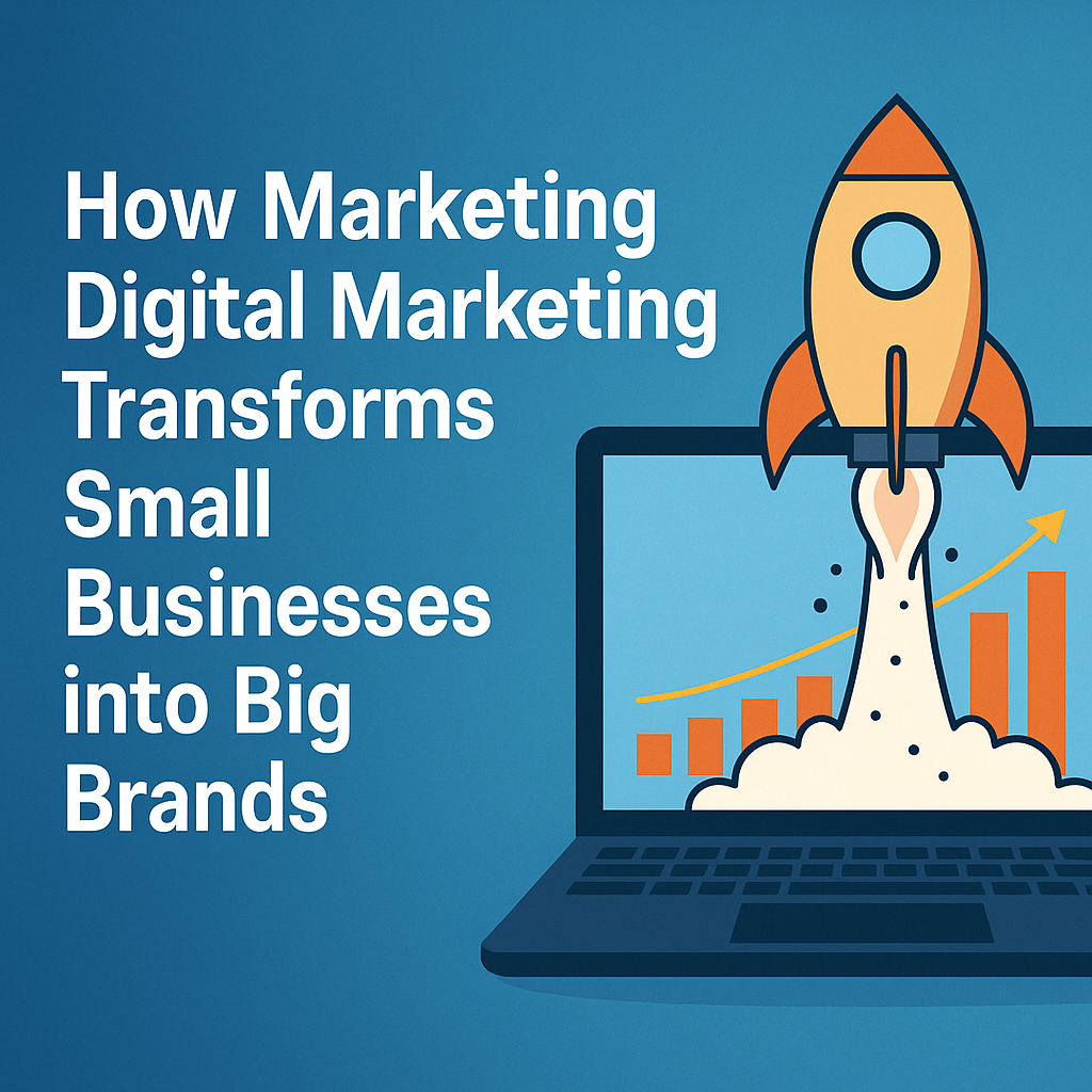 How Marketing Digital Marketing Transforms Small Businesses into Big Brands How marketing digital marketing transforms small businesses into big brands with growth strategies and digital transformation in India