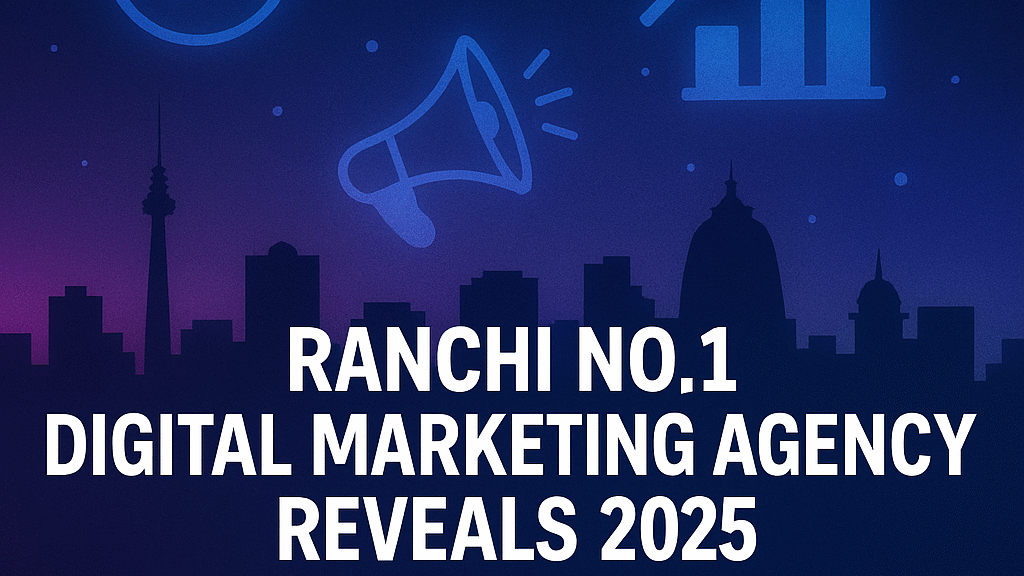Best digital marketing Ranchi futuristic skyline for 2025 growth secrets by Digital Marketing Burst
