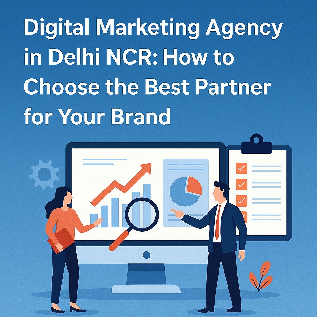 Digital marketing agency in Delhi NCR guide illustration