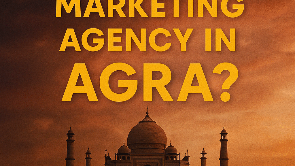 Best digital marketing agency in Agra with Taj Mahal background thumbnail