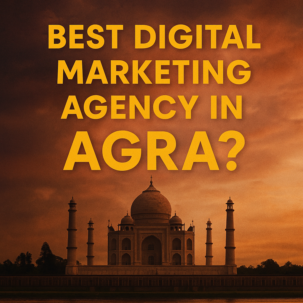 Best digital marketing agency in Agra with Taj Mahal background thumbnail