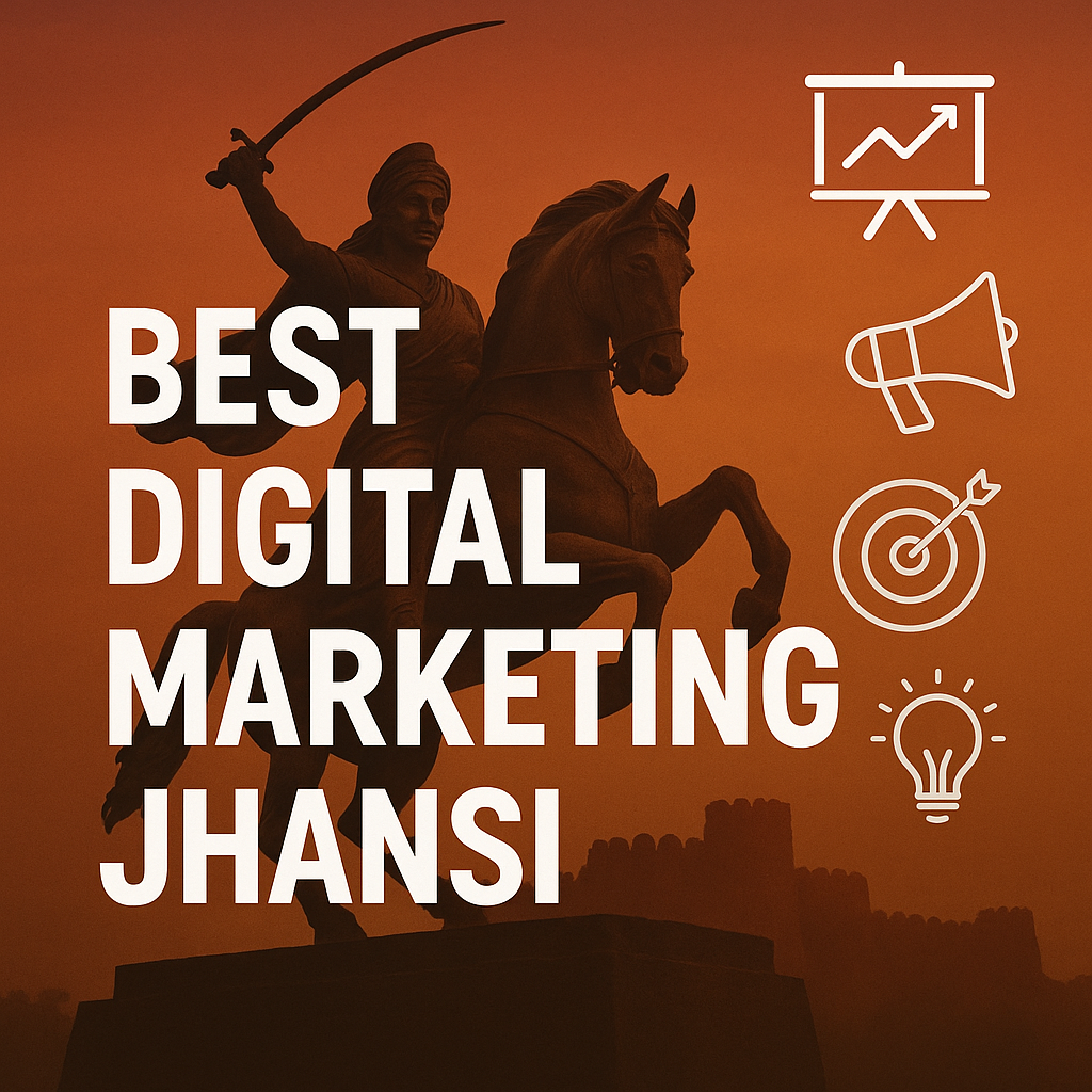 Best digital marketing Jhansi with Rani Lakshmibai background – Digital Marketing Burst