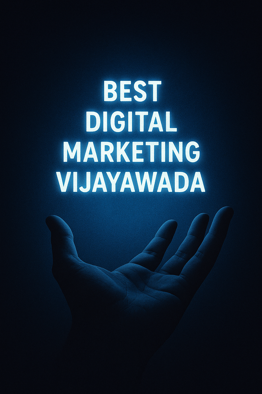 best digital marketing Vijayawada glowing futuristic thumbnail with digital marketing elements