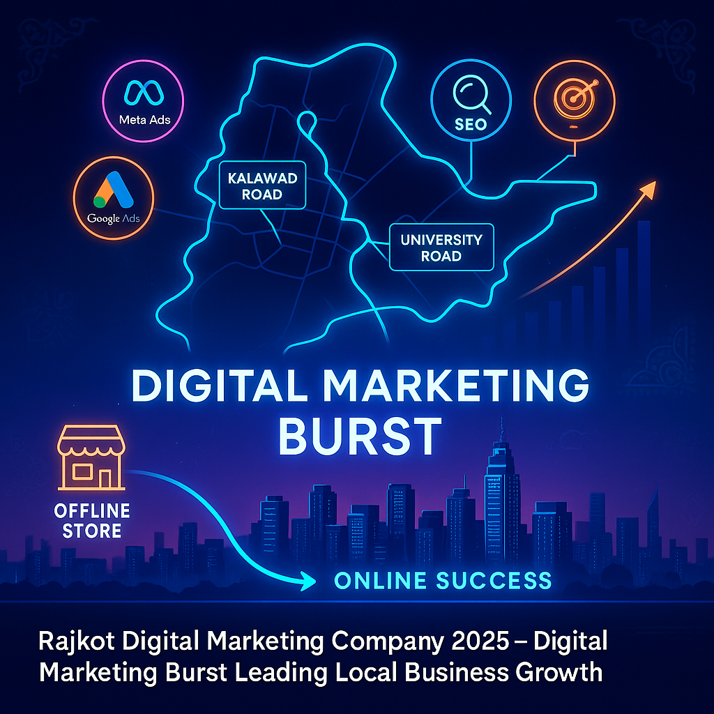 Best digital marketing company Rajkot 2025 growth, Rajkot digital marketing company, top marketing agency Rajkot, digital advertising agency Rajkot 2025