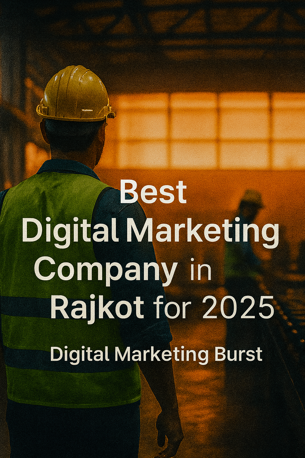 Man working in factory background for Best Digital Marketing Company in Rajkot for 2025 promotional thumbnail by Digital Marketing Burst