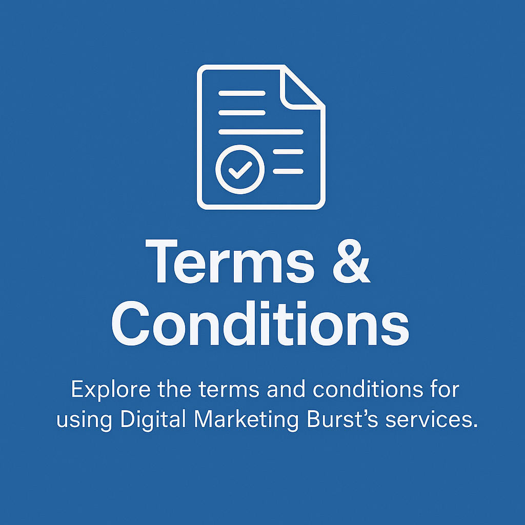 Terms and conditions for using Digital Marketing Burst’s services graphic