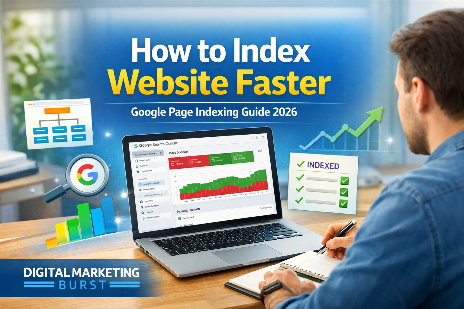 how to index website faster using google search console indexing and digital marketing burst strategy