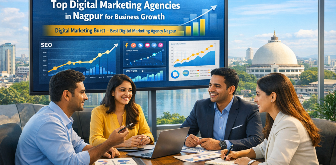 Best digital marketing agency Nagpur offering digital marketing services in Nagpur including SEO company in Nagpur and social media marketing Nagpur solutions by Digital Marketing Burst