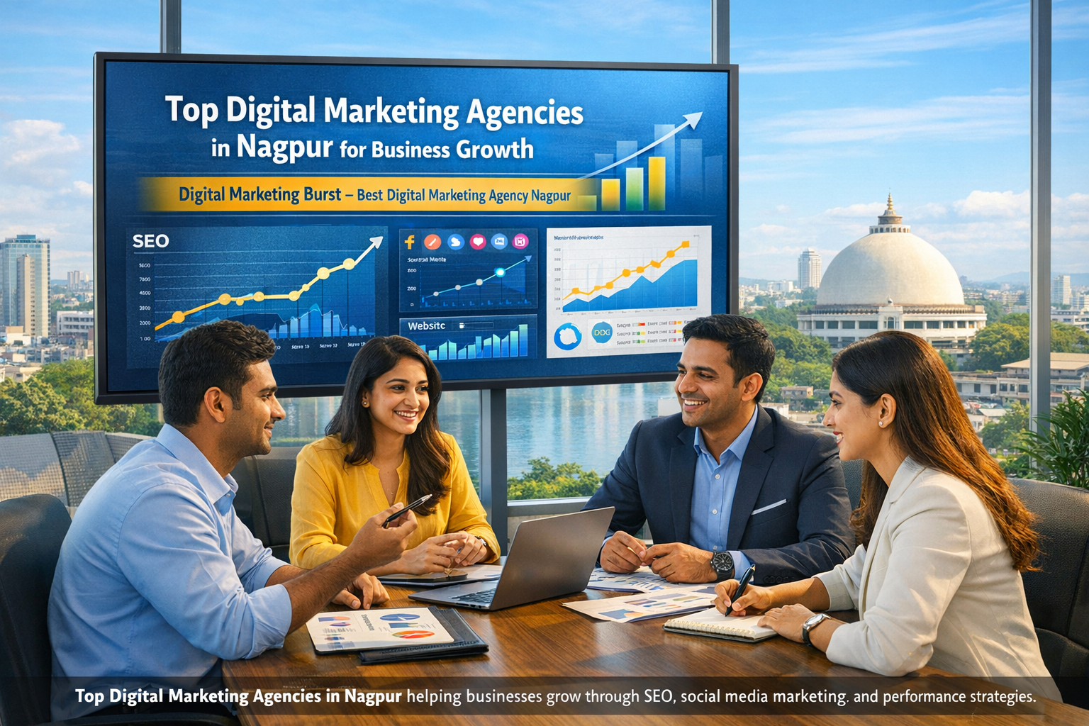 Best digital marketing agency Nagpur offering digital marketing services in Nagpur including SEO company in Nagpur and social media marketing Nagpur solutions by Digital Marketing Burst