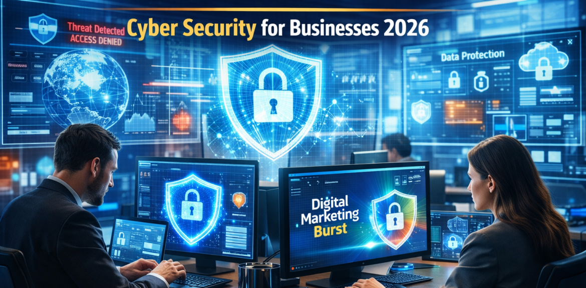 cyber security for businesses protect business from hackers cyber security threats 2026 small business cyber security business data protection tips