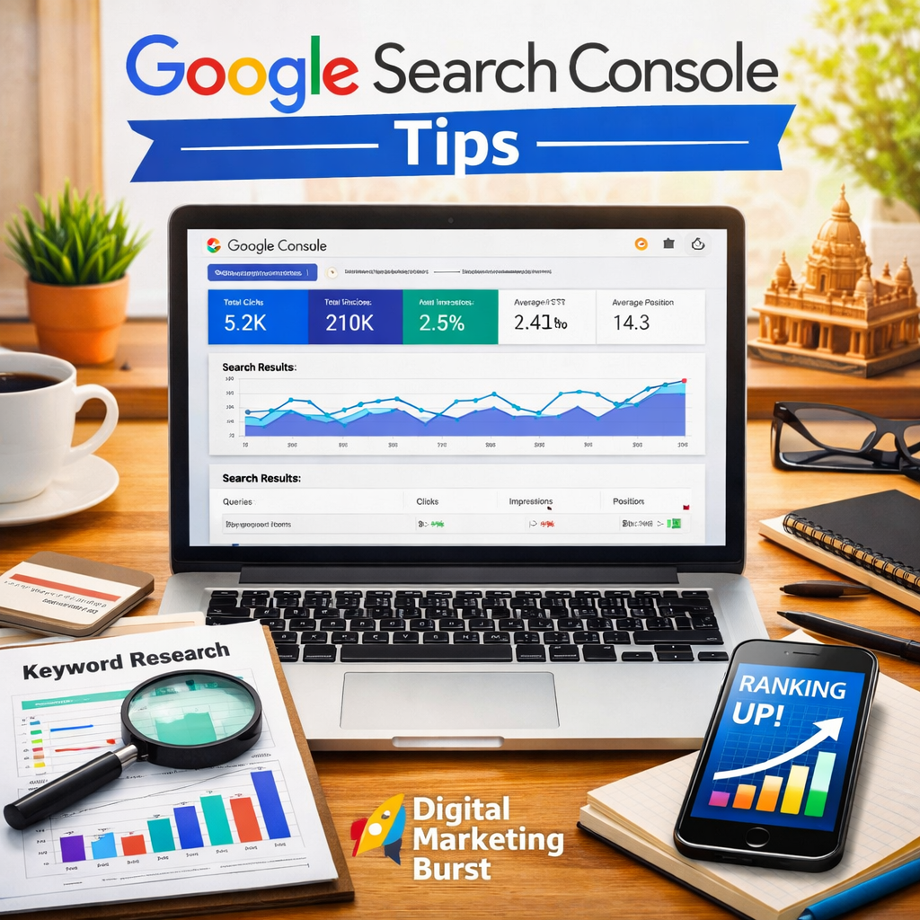 how to use google search console, google search console seo strategy, google search console tips guide, google search console keyword research, google search console for beginners