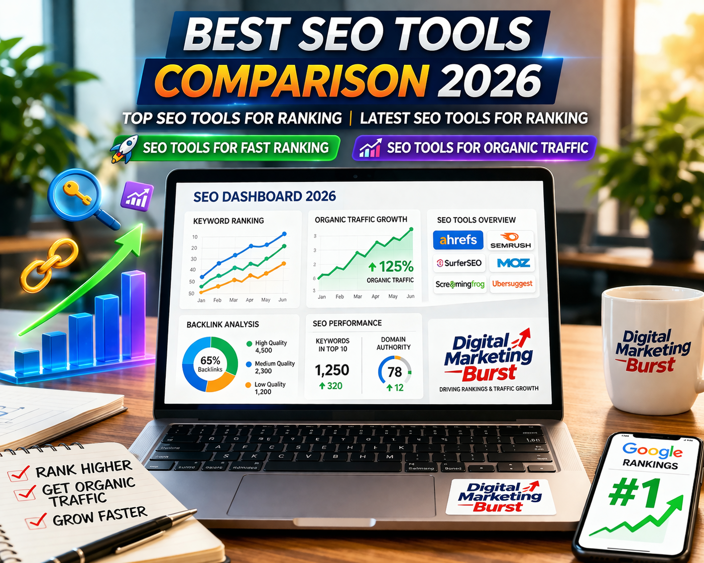 best SEO tools comparison 2026 top SEO tools for ranking latest SEO tools for ranking SEO tools for fast ranking SEO tools for organic traffic dashboard