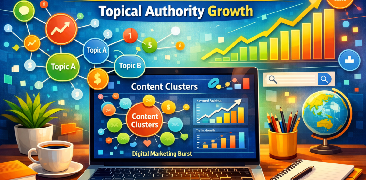 SEO content cluster strategy topic cluster SEO strategy guide topical authority SEO strategy 2026 content cluster SEO for ranking SEO topic clusters for beginners