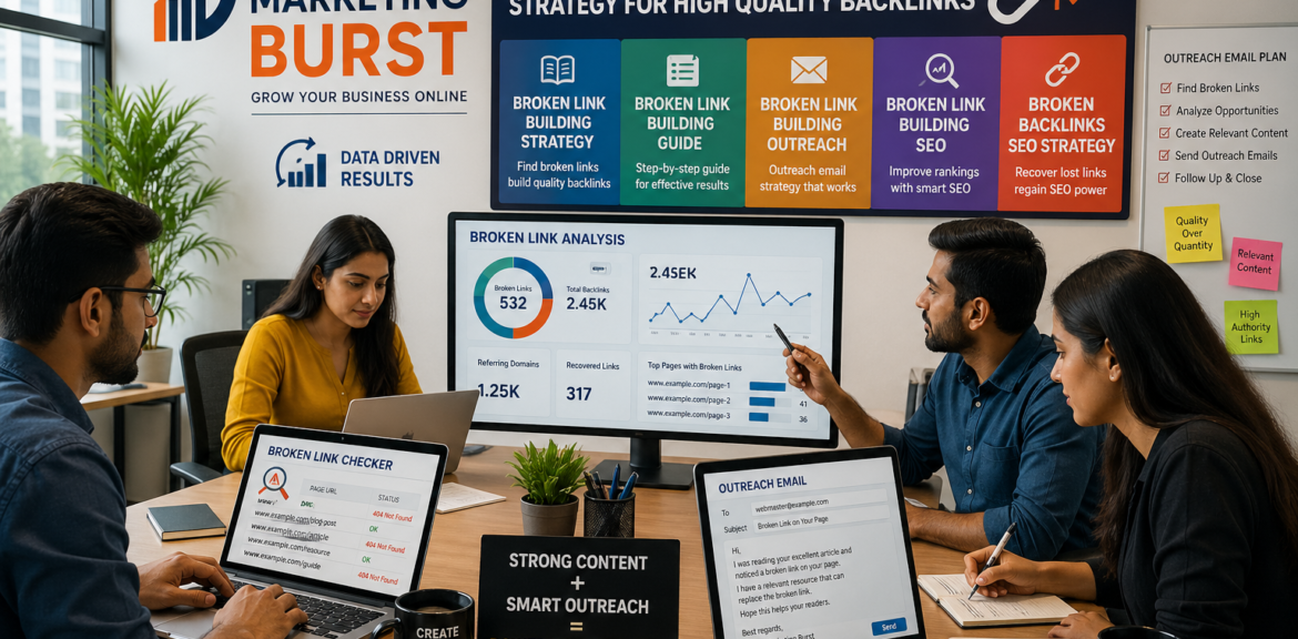 broken link building strategy, broken link building guide, broken link building outreach, broken link building SEO, broken backlinks SEO strategy