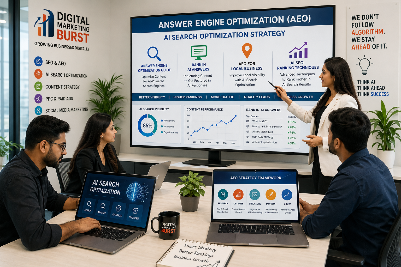 answer engine optimization guide AI search optimization strategy rank in AI answers AEO for local business AI SEO ranking techniques