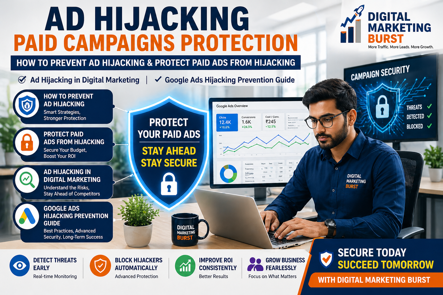 ad hijacking paid campaigns protection how to prevent ad hijacking ad hijacking in digital marketing protect paid ads from hijacking google ads hijacking prevention guide office marketing