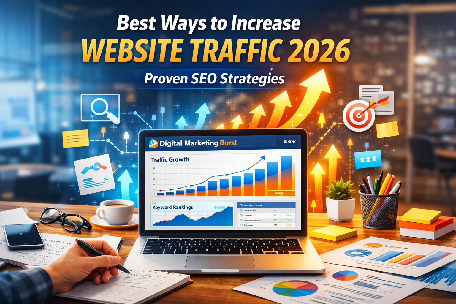 best ways to increase website traffic 2026 increase website traffic fast 2026 how to increase website traffic how to get website traffic improve website traffic using SEO