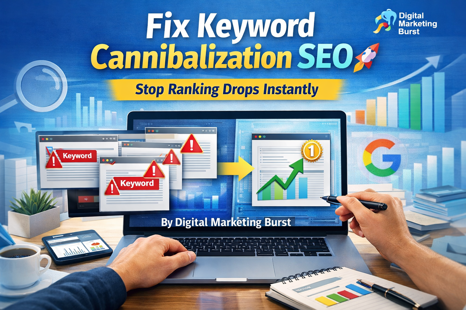 Fix Keyword Cannibalization SEO Guide | What Is Keyword Cannibalization & How to Fix Cannibalization – Digital Marketing Burst fix keyword cannibalization seo what is keyword cannibalization how to fix cannibalization keyword cannibalization seo guide seo keyword cannibalization problem digital marketing burst
