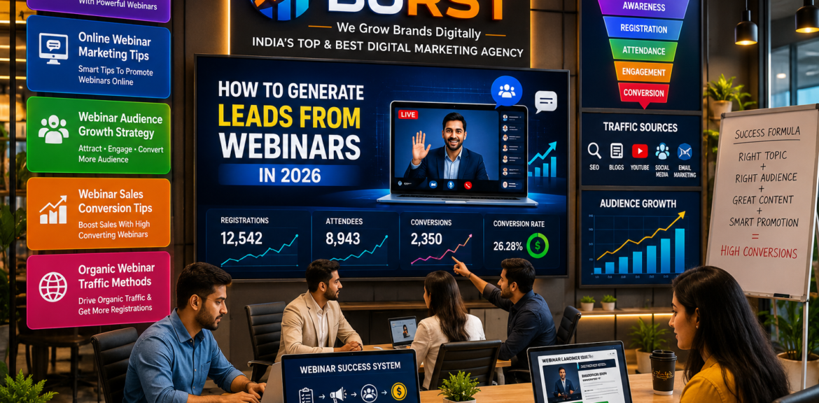 Webinar Lead Generation Strategy Online Webinar Marketing Tips Webinar Audience Growth Strategy Organic Webinar Traffic Methods