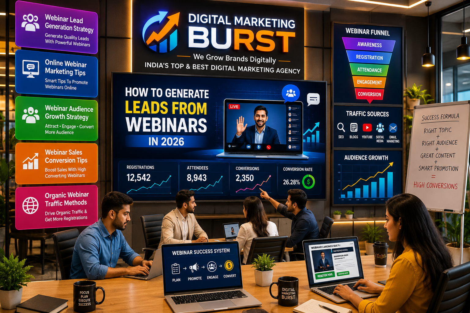 Webinar Lead Generation Strategy Online Webinar Marketing Tips Webinar Audience Growth Strategy Organic Webinar Traffic Methods