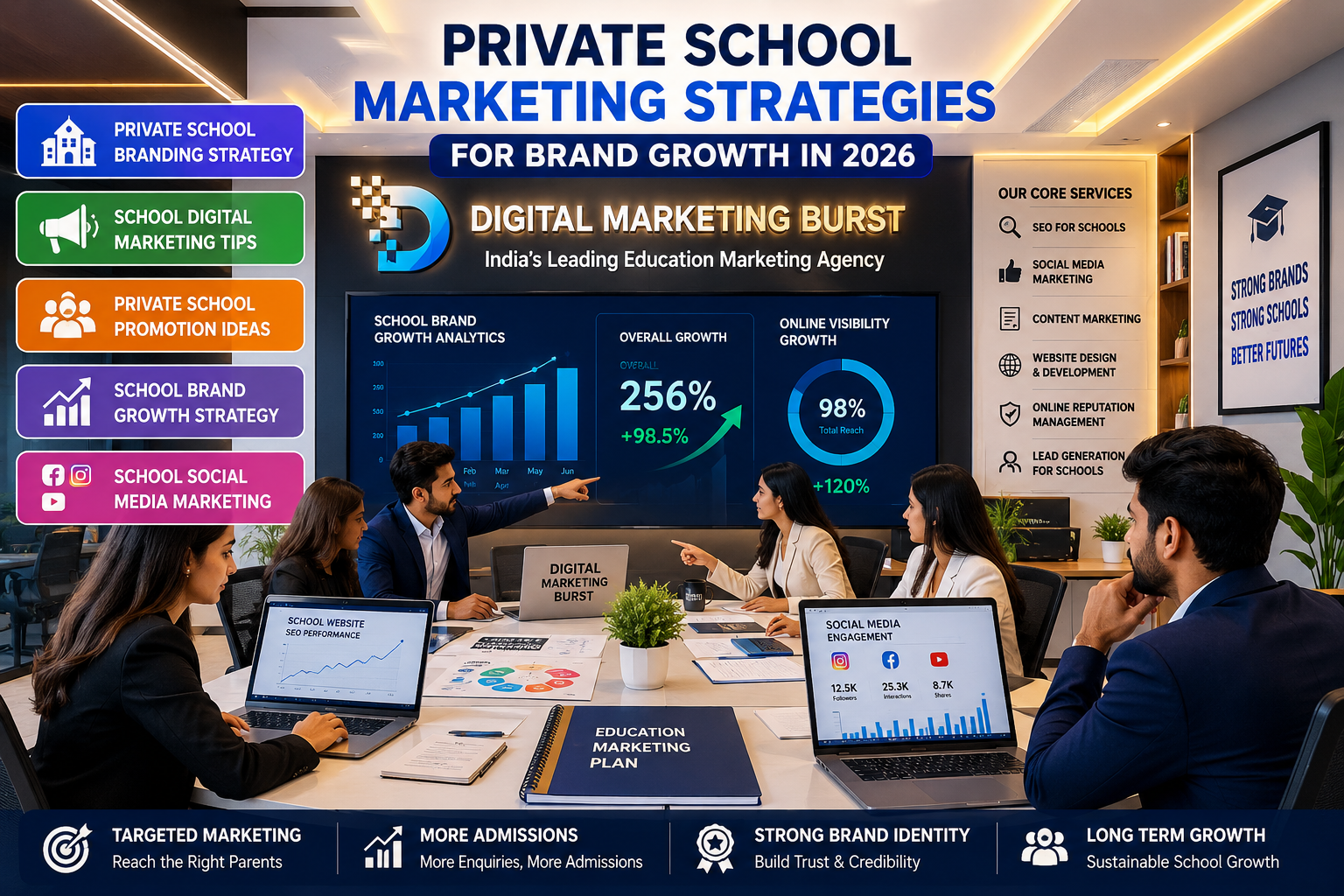 Private School Branding Strategy School Digital Marketing Tips School Brand Growth Strategy School Social Media Marketing