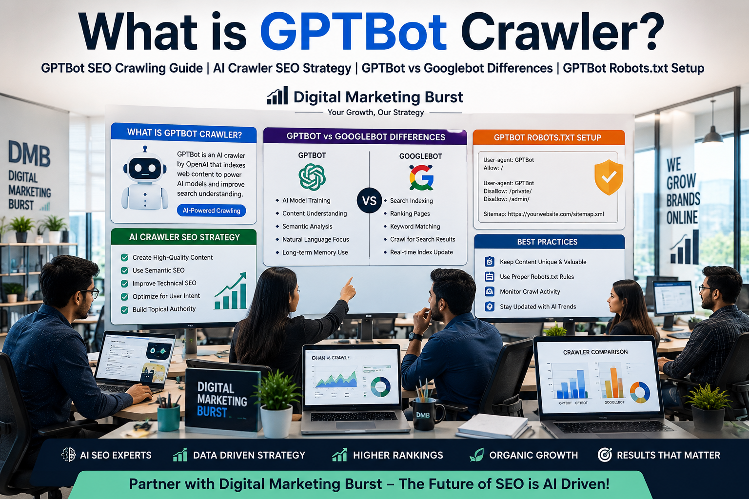 what is gptbot crawler gptbot seo crawling guide ai crawler seo strategy gptbot vs googlebot differences gptbot robots txt setup