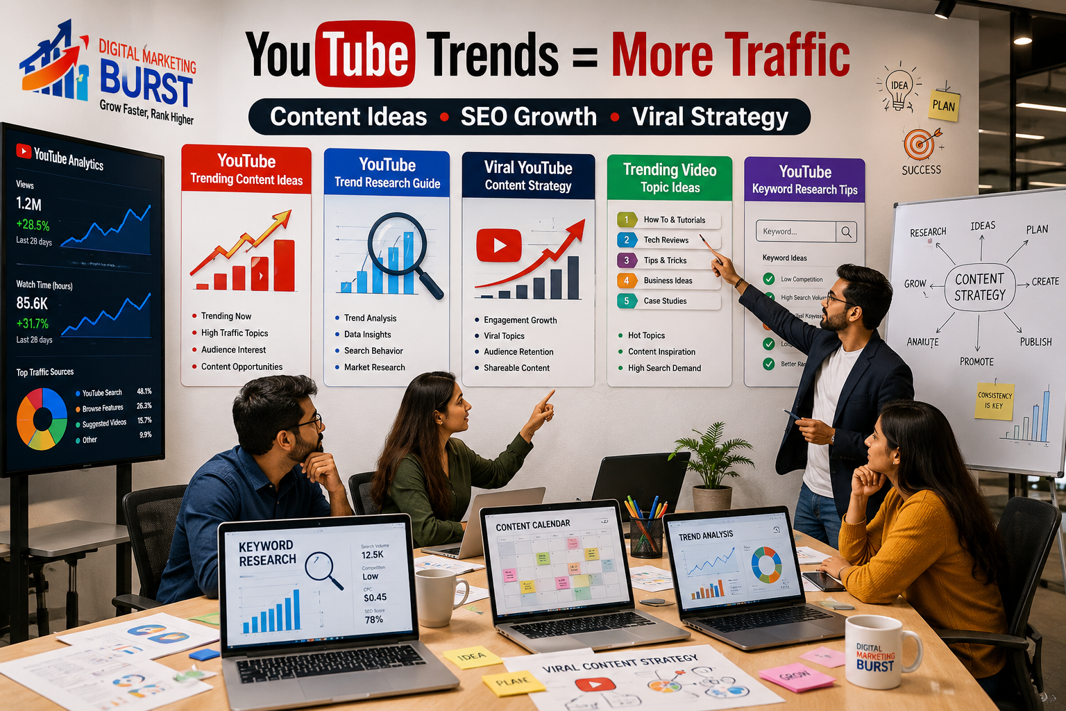 YouTube Trending Content Ideas YouTube Trend Research Guide Viral YouTube Content Strategy Trending Video Topic Ideas YouTube Keyword Research Tips