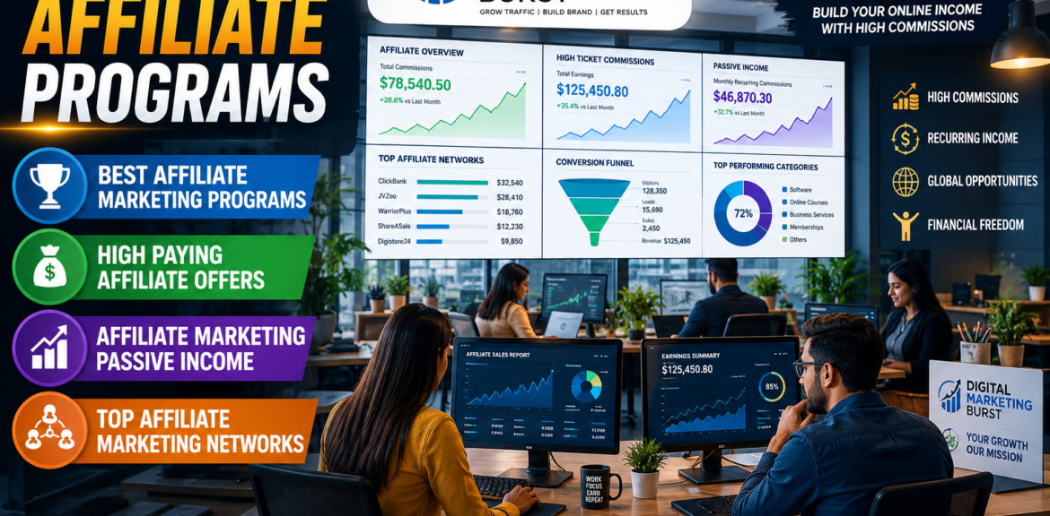 High Ticket Affiliate Programs, Best Affiliate Marketing Programs, High Paying Affiliate Offers, Affiliate Marketing Passive Income, Top Affiliate Marketing Networks