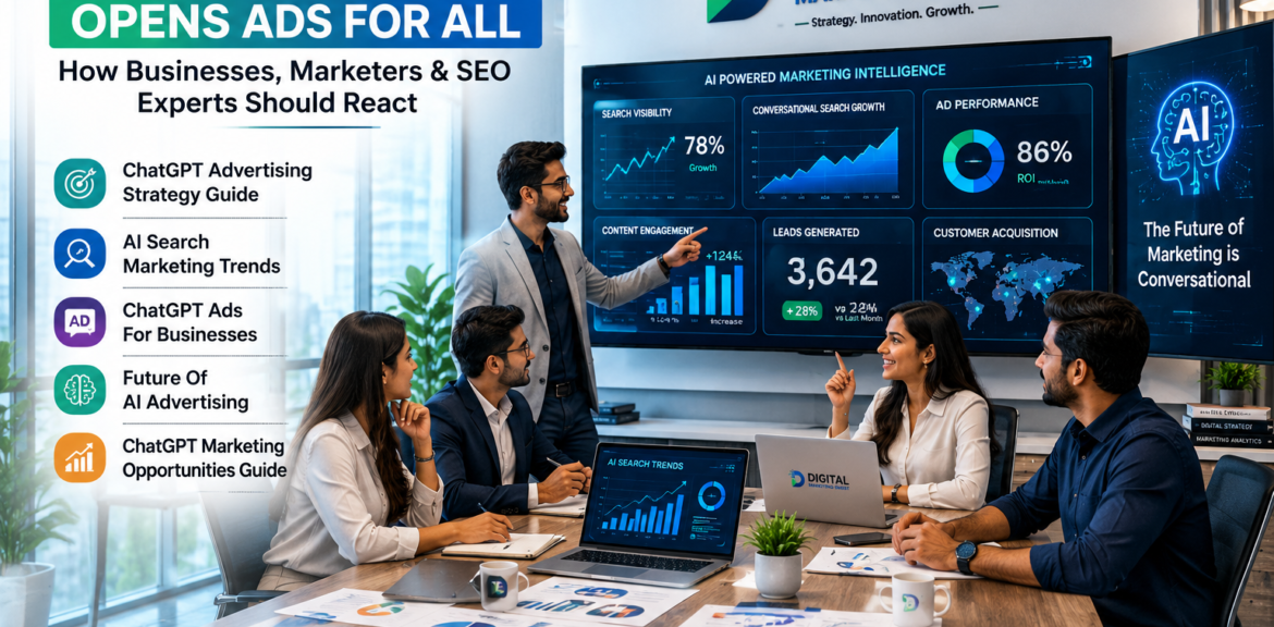 ChatGPT Advertising Strategy Guide, AI Search Marketing Trends, ChatGPT Ads For Businesses, Future Of AI Advertising, ChatGPT Marketing Opportunities Guide by Digital Marketing Burst
