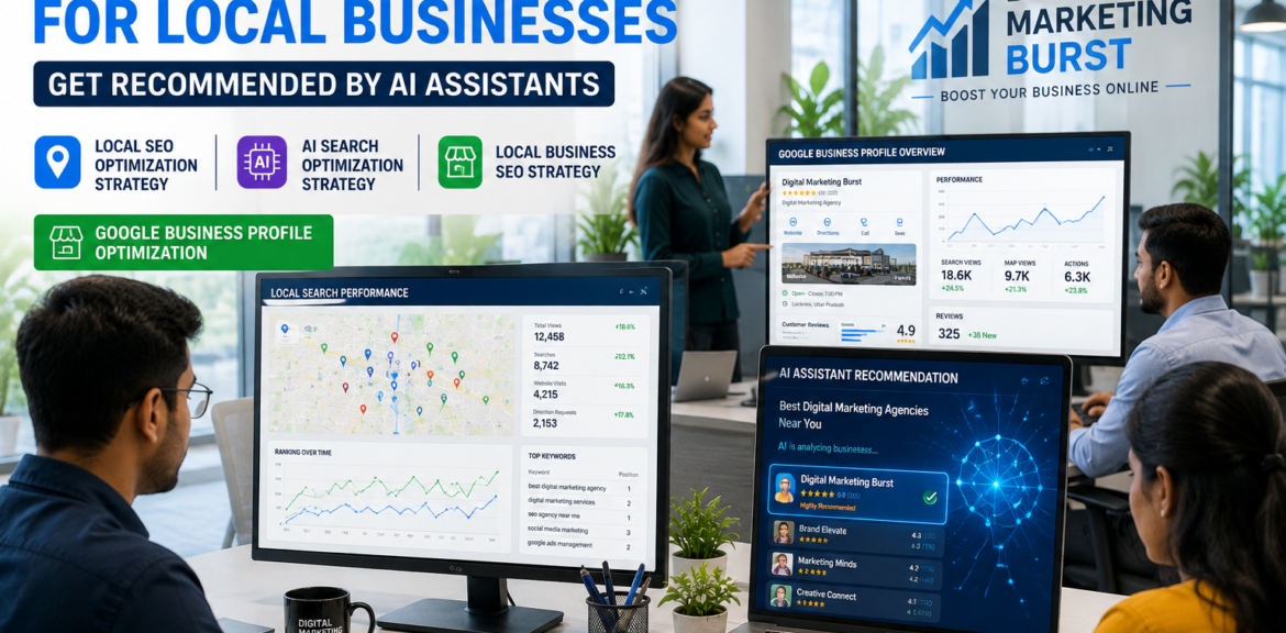 Local SEO Optimization Strategy with AI Search Optimization for local businesses, Local Business SEO Strategy and Google Business Profile Optimization