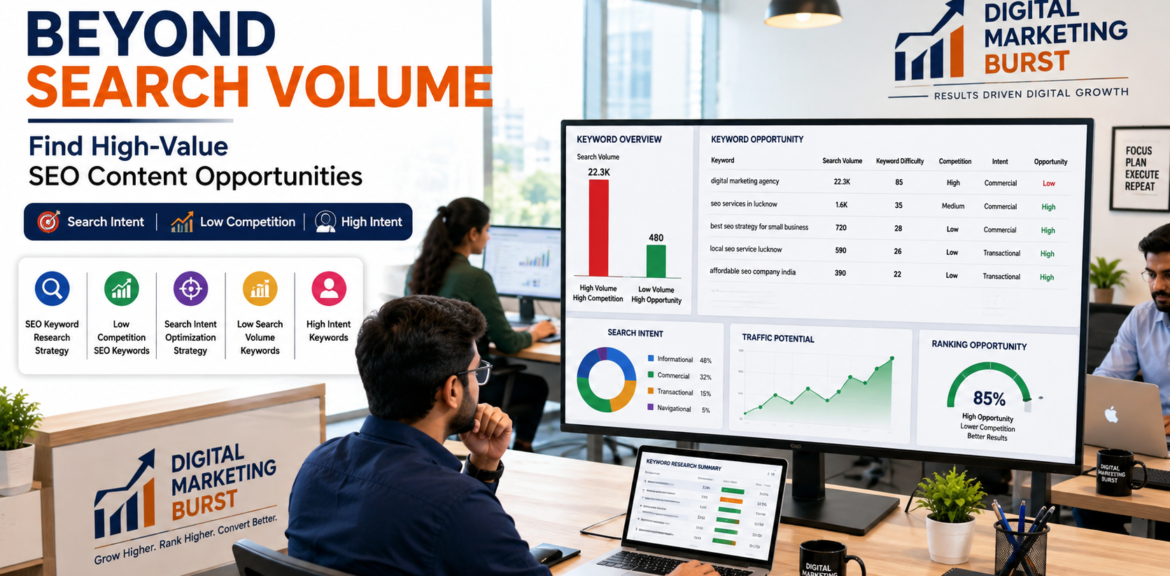 SEO Keyword Research Strategy with Low Competition SEO Keywords, Search Intent Optimization Strategy, Low Search Volume Keywords and High Intent Keywords