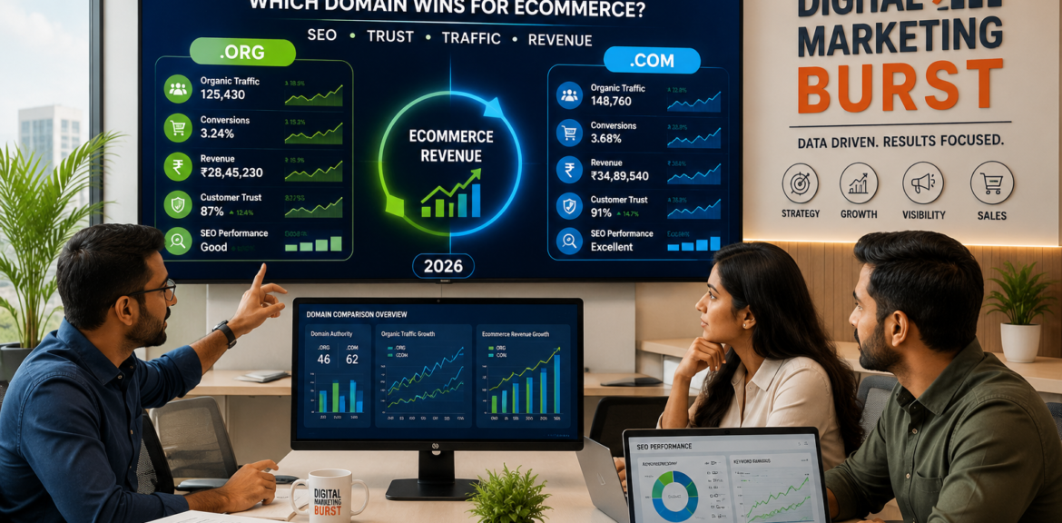 Best Domain for Ecommerce with Ecommerce Domain Name Strategy, Org vs Com Domain, Domain Extension SEO Impact and Best Domain for SEO